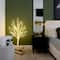 4ft. Pre-Lit White Twig Artificial Tree, Warm White LED Lights